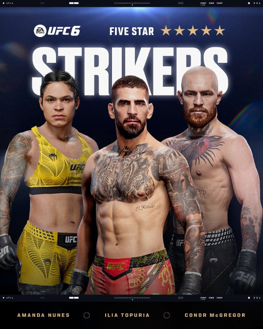 The stand-up speaks for itself 👊💥
Some of the most elite strikers in #UFC6