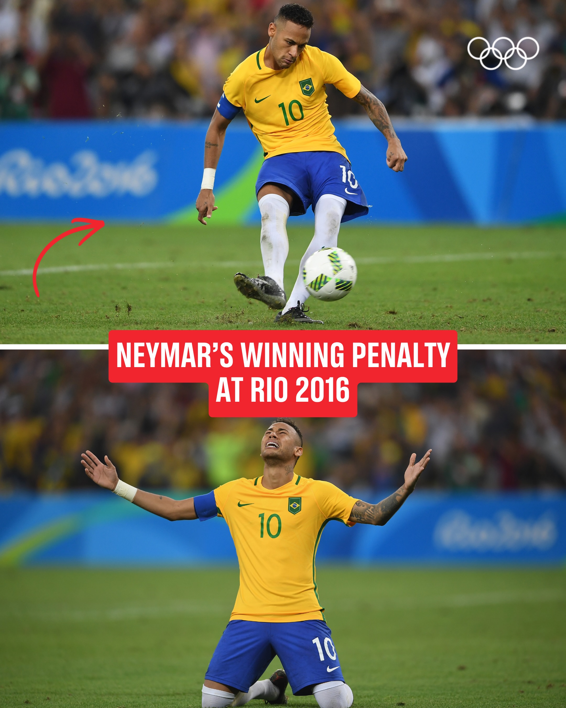 It’s almost 10 years since Neymar converted the winning kick in the shootout for gold at the Maracana. 🥇🇧🇷⚽

Will he make more magic at this summer’s FIFA men’s World Cup?

#Olympics #FIFAWorldCup