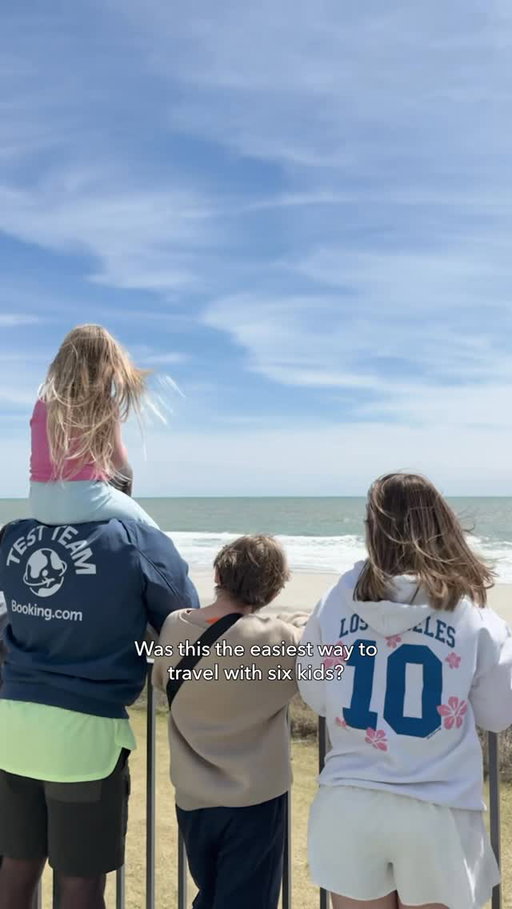 99 problems but traveling with 6 kids isn’t one, thanks to @bookingcom