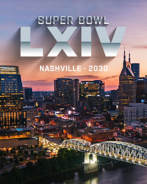Nashville will host Super Bowl LXIV in 2030! #SBLXIV