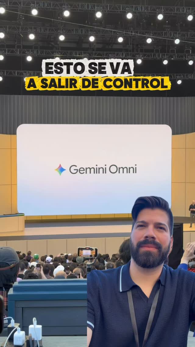 Con Gemini Omni PODRÁS EDITAR TUS PROPIOS VIDEOS USANDO INTELIGENCIA ARTIFICIAL. Cambiando practicamente lo que quieras. #GoogleIO2026