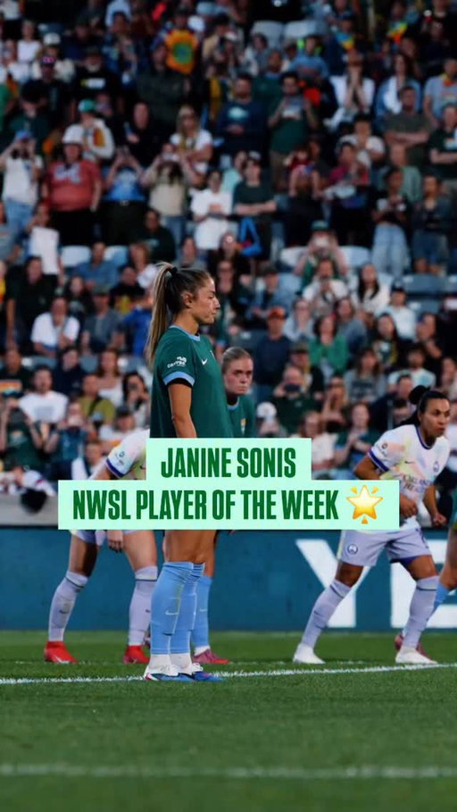 some well-earned recognition for our captain 👏

Janine Sonis is your NWSL Player of the Week!