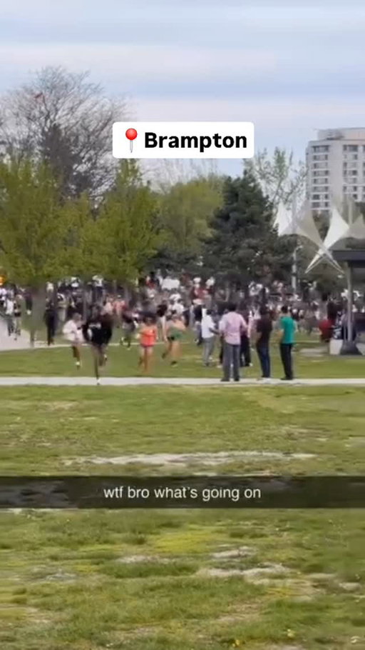 Spotted in Brampton...

Yesterday evening around 7:40 p.m. on Victoria Day, Chinguacousy Park in Brampton turned chaotic as large crowds of mostly young people gathered. Illegal fireworks exploded into the sky and were dangerously aimed toward people, sparking panic, screams, and people scrambling for safety. 

Peel Regional Police responded to dozens of calls, shut down the park immediately, cleared everyone out, and later charged 13 people. It was a wild, unsafe scene linked to a reckless social media trend.

📽: Anonymous submission