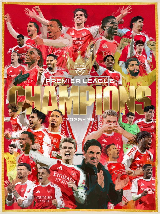 The Arsenal. Your Premier League champions.