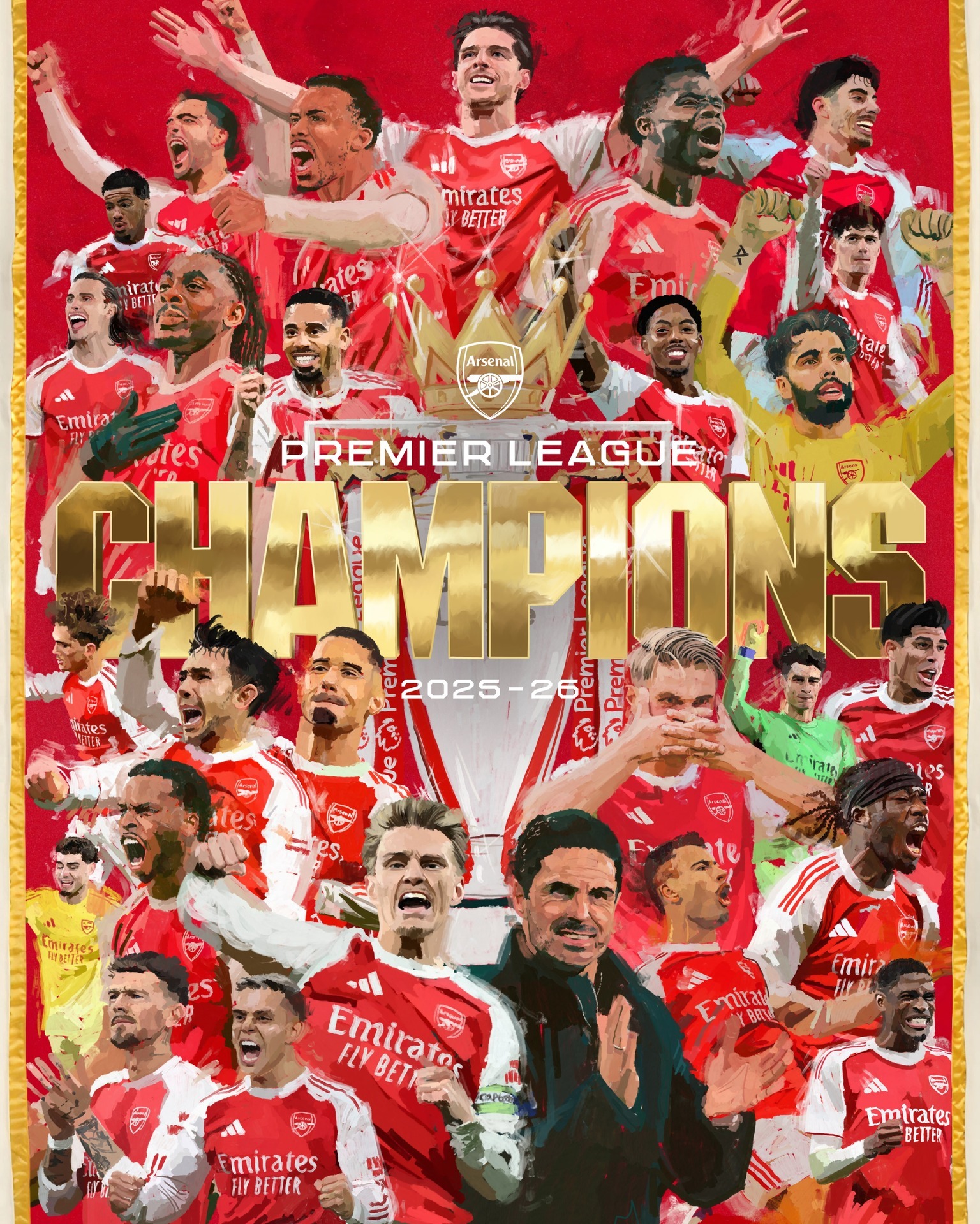 🏆❤️ ¡LA CONSAGRACIÓN TOTAL DE MIKEL ARTETA!

🔴 Después de 7 años en el Arsenal, el técnico español finalmente logró ganar la Premier League

😳 Los Gunners habían terminado SEGUNDOS en 2023, 2024 y 2025… pero esta vez sí pudieron romper la maldición

👑 El discípulo de Pep Guardiola suma ya 4 títulos como entrenador del Arsenal:

🏆 Premier League
🏆 FA Cup
🏆🏆 Community Shield