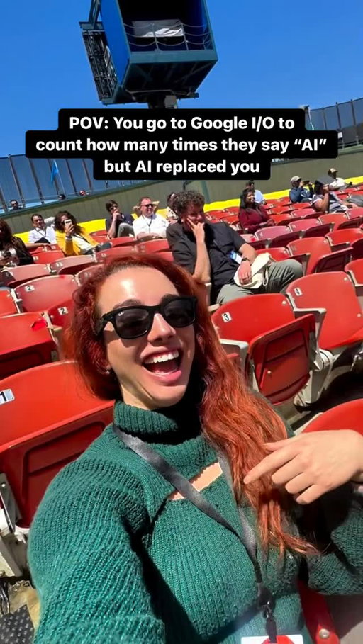 Guess how many times they said AI this year 👀👇I sat through the Google I/O keynote this morning (sadly remotely this time… this is a repost from years ago when sundar saw me counting how many times he said AI haha…)

But this morning was 
Two hours. A dozen announcements. One very clear message.

The “Google lost the AI race” might not be so true 🔥 For two years the narrative was: OpenAI invented the future, Anthropic perfected it, and Google was the slightly embarrassed dad jogging behind. Today Sundar walked on stage and quietly ended that chapter. 

I used to work at Google. I know how that company thinks. They do not move until they are ready to move completely (Which is arguably why they were so slow in the race, despite starting it all)

Today was that day.

Here’s what dropped:
Gemini 3.5 Flash beats their own 3.1 Pro on coding, agentic, and multimodal benchmarks. 4x faster than every other frontier model. The cheap tier is now the smart tier 🧠

Gemini Spark books your flights, drafts your emails, and lives inside your Gmail full time. Not an assistant. A colleague who never sleeps and never asks for a raise 🤖

Antigravity 2.0 turns one prompt into a full Android app shipped straight to the Play Store. The most direct shot at Claude Code all year 📑

AI Mode in Search is already at 1 billion monthly users. The ten blue links have entered hospice.
AI Ultra dropped from $250 to $200/month. New $100 tier. They are not just shipping product. They are repricing the entire category 💸

Here is what actually matters though.

Google has 2.5 billion people already living inside Gmail, Search, Maps, Android, and YouTube 🌎. Today they pushed an agent into all of it. Not as a beta. As the default layer underneath products people open before they brush their teeth.

The smartest model doesn’t always win. The one already embedded in your daily life wins…

Google has always known this. Today they finally acted on it 🐆

The “Google lost the AI race” arc was a great story. Really compelling narrative.

I just don’t think it’s the story anymore 🌍 (tho I’m low-key team Anthropic now that they hired Karpathy lol…)

who do you think will win? 👀 #ai #googleio