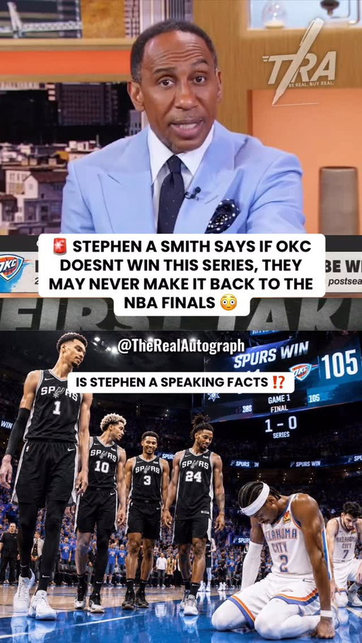 Stephen A Smith says game 2 is a “MUST-WIN” game for OKC 😳 (Via/@firsttake)

👀 The spurs are 5-1 against OKC over the last 6 games.

#nba #nbaplayoffs #wemby #spurs #firsttake