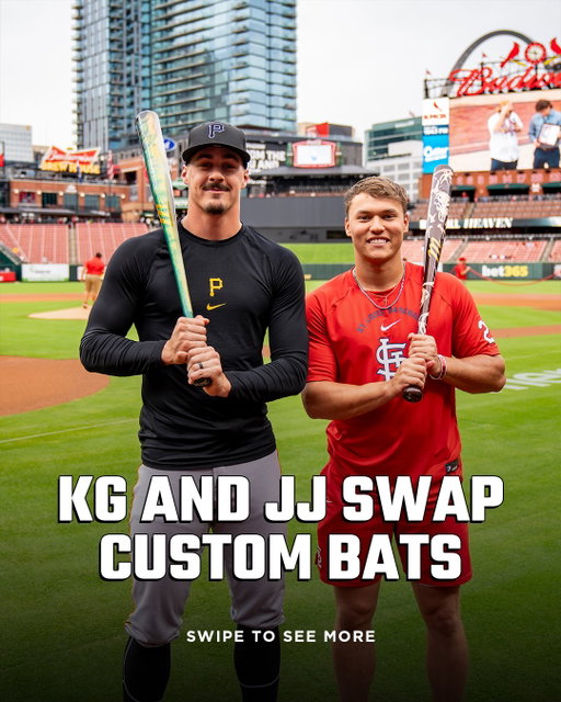 KG and JJ swapping bats.