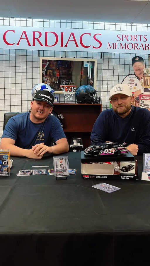 ⚠️ WEATHER UPDATE ⚠️

Due to the forecast of rain, all Go Fast Festival activities and appearances will now take place INSIDE CARDIACS in Downtown Kannapolis. 🌧➡️🏁

That includes The Bean Nation Podcast LIVE with Butterbean Queen and special guest Cole Swindell! 🎤🔥

The party is still on — just moving indoors. Come hang out with us during Coke 600 weekend for special guests, autograph sessions, live entertainment, collectibles, and more.

📍 CARDIACS Sports & Memorabilia 
Downtown Kannapolis, NC 
🗓 Thursday, May 21st 
⏰ 3PM

See y’all inside!