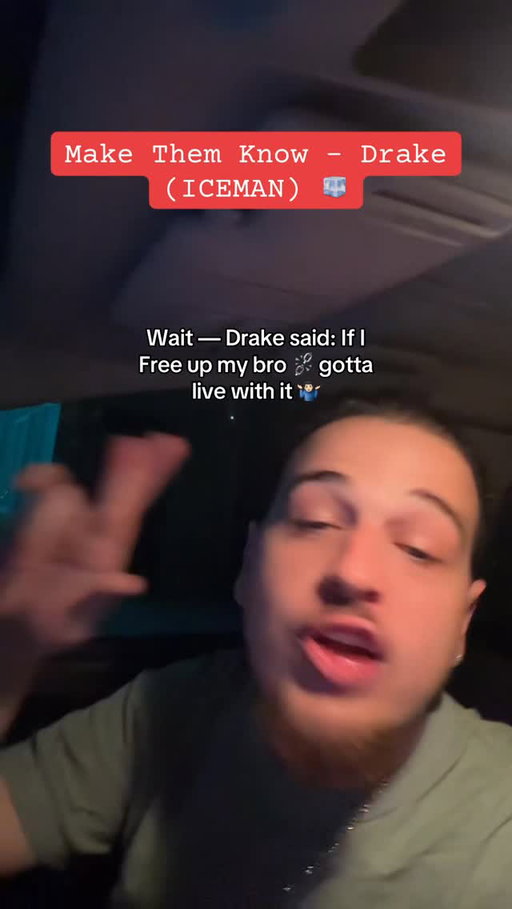Nah Drizzy is really a poet 😭🦉🧊 #drake #makethemknow #lyrics #iceman #album