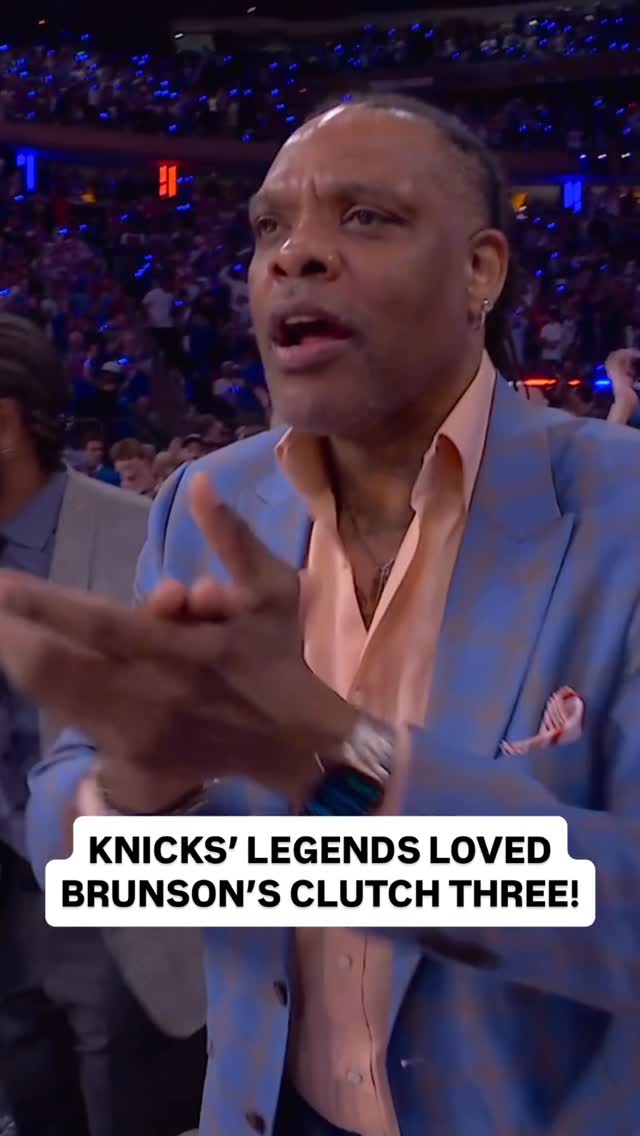 @nyknicks LEGENDS were in a frenzy after @jalenbrunson1’s CLUTCH three in their 22-point comeback victory in Game 1 of the East Finals! 🔥👏

NBA Conference Finals presented by @google • CLE/NYK Game 2: Thurs, 5/21 at 8pm/et on ESPN