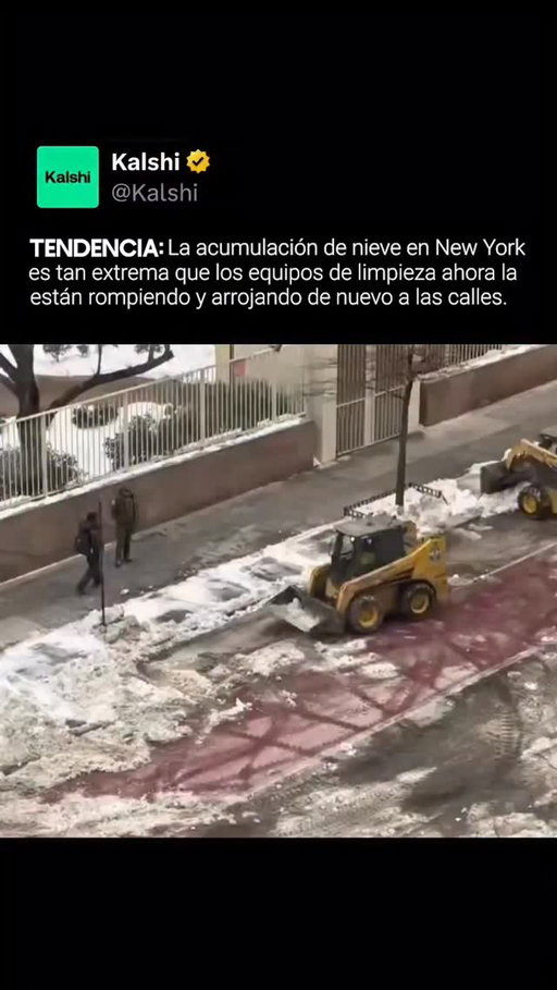 New York todavía está lidiando con imponentes bancos de nieve y calles fangosas más de una semana después de la tormenta de invierno, lo que ralentiza los viajes y los esfuerzos de limpieza.

Las cuadrillas están rompiendo los montones de nieve más rebeldes y esparciéndolos por las calles como parte de las operaciones en curso para despejar las vías principales y restablecer las condiciones normales.

#kalshi #kalshiespañol