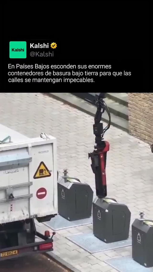 Países Bajos mantienen sus calles limpias escondiendo enormes contenedores de basura bajo tierra, dejando solo pequeños puntos de acceso en la superficie.

El sistema reduce los olores, evita el desbordamiento y ayuda a que las ciudades se mantengan impecables incluso en zonas de mucho tráfico.

#kalshi #kalshiespañol