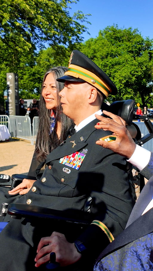 At the 2026 America’s Ball for the Mall, Wells Fargo and @GarySiniseFoundation honored U.S. Army Captain Luis Avila by donating a payment-free adaptive vehicle to him and his wife, Claudia. 

Since 2015, Wells Fargo has delivered more than 135 payment-free vehicles to veterans and Gold Star families, and Wells Fargo and the Wells Fargo Foundation have given $138 million in grants to assist in aid of those who served. Learn more about our continued support of veteran business and military families by visiting link in bio.