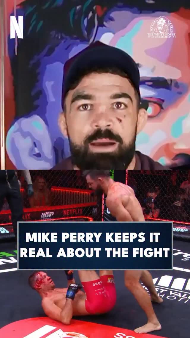 “That’s not how I want to win.” - @platinummikeperry 

Mike Perry joined @michaelirvin88 & @leveonbell in The White House post fight 🫡

#diazperry #mikeperry