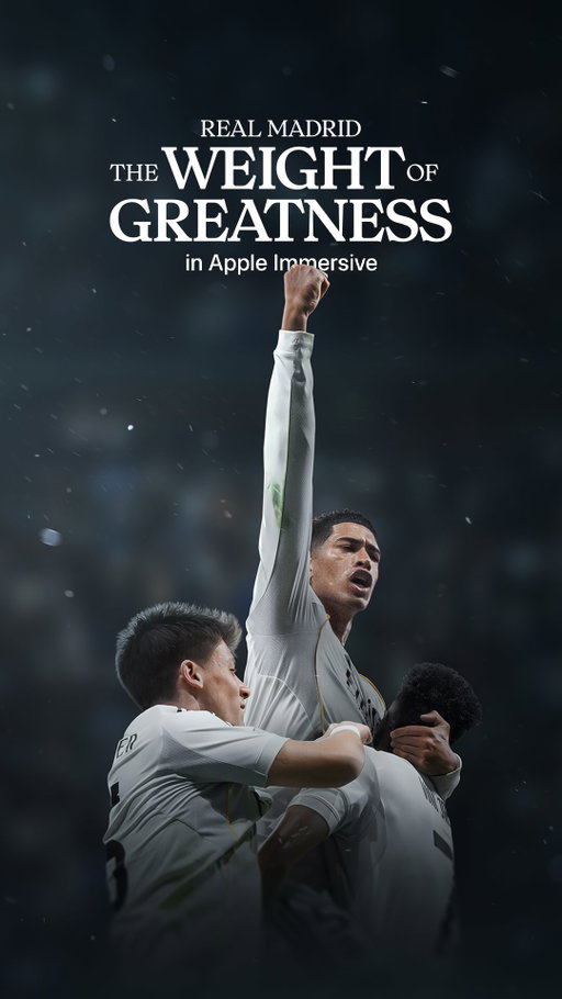 Get closer than ever to one of football’s greatest legacies with Real Madrid: The Weight of Greatness in Apple Immersive. 

Premieres May 22 only on Apple Vision Pro, where available.

#RealMadrid #AppleImmersive #AppleTV
