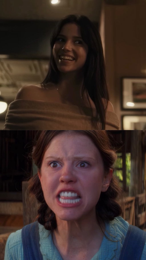 In a recent interview, Inde Navarrette revealed that she and Curry Barker watched Mia Goth’s performance in Pearl before filming “Obsession.” Their goal was to make Nikki feel “completely grounded and human, yet heightened at the same time.” And that connection between the two performances is clearly visible in the final result.

The influence is especially noticeable in Navarrette’s facial acting and sudden emotional shifts. Much like Mia Goth in “Pearl,” she uses expression almost like a weapon, moving rapidly between vulnerability, desire, joy, and rage. Barker’s camera lingers on her face in the same way Ti West lingered on Goth’s, allowing even the smallest changes in expression to become deeply unsettling.

What made Mia Goth’s performance in “Pearl” so unforgettable was the contradiction at its core. Pearl is terrifying, yet Goth plays her with complete emotional sincerity rather than treating her like a monster.

Navarrette takes a very similar approach with Nikki. Even as the character becomes obsessive, disturbing, and physically altered by the film’s supernatural premise, she never loses the character’s emotional truth. Nikki feels less like a conventional horror villain and more like someone trapped inside a warped version of love.