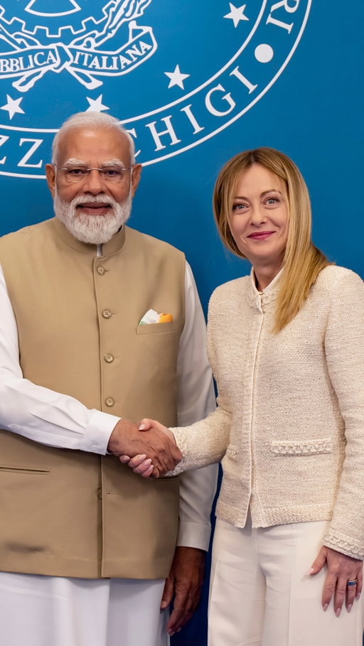 Roma, dichiarazioni congiunte alla stampa con il Primo Ministro dell’India, Narendra Modi.
