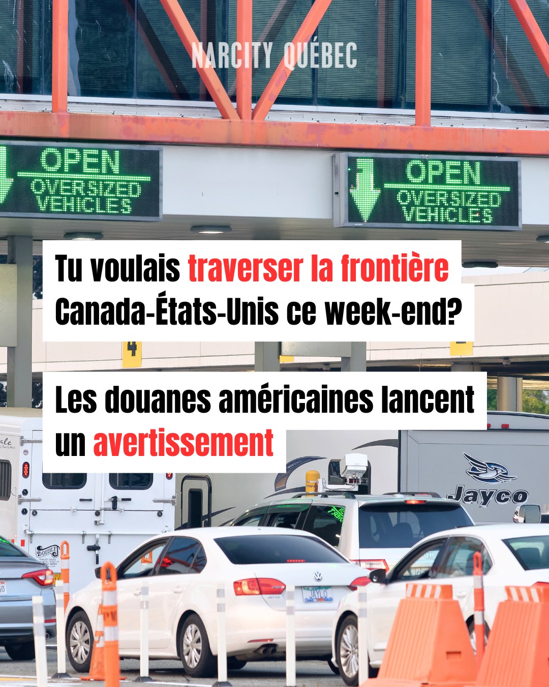 Avec le Grand Prix de Montréal, qui se tient du 22 au 24 mai, et le long week-end du Memorial Day, les frontières Canada-États-Unis risquent d'être particulièrement achalandées dans les prochains jours.

Si tu prévoyais traverser la frontière, lis l'article dans la bio de Narcity Québec pour plus d'information sur l'avertissement des douanes américaines. 

📸 : Giovanni Gagliardi | Dreamstime