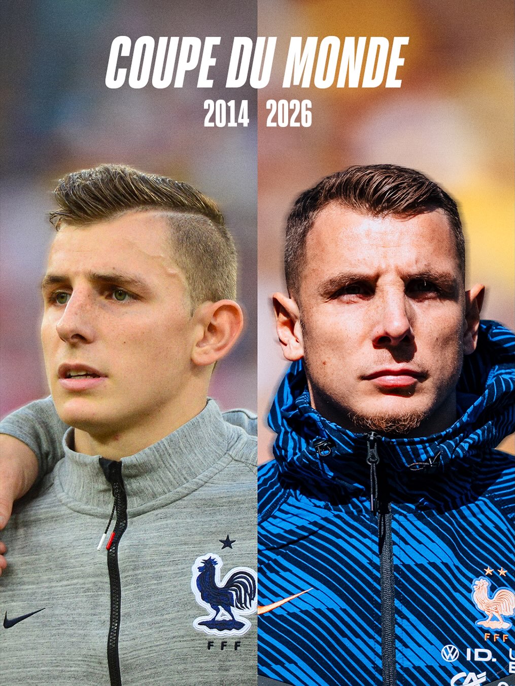 @lucasdigne est le seul joueur de la liste pour la Coupe du Monde 𝟮𝟬𝟮𝟲 à avoir déjà disputé celle de 𝟮𝟬𝟭𝟰 🙌💙

Il aura donc connu le premier… comme le dernier Mondial de Didier Deschamps 🥹

Lucas Digne is the only player in the 2026 World Cup squad to have also played at the 2014 World Cup. Didier Deschamps’ first and last as France manager.