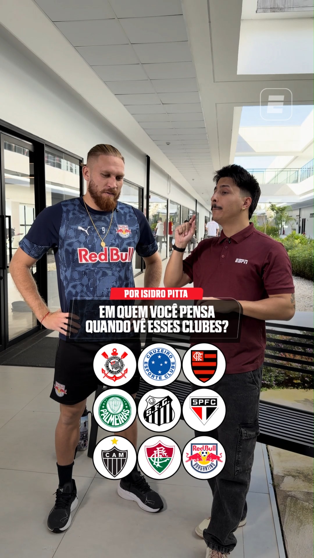 EM QUEM VOCÊ PENSA QUANDO ESSES CLUBES SÃO CITADOS? 👀🗣️ Isidro Pitta, atacante do Red Bull Bragantino responde!

Assista River Plate x Red Bull Bragantino, nesta quarta-feira (20), às 21h30 (de Brasília), AO VIVO, pela CONMEBOL Sul-Americana, com transmissão do plano premium do Disney+

#FutebolNaESPN