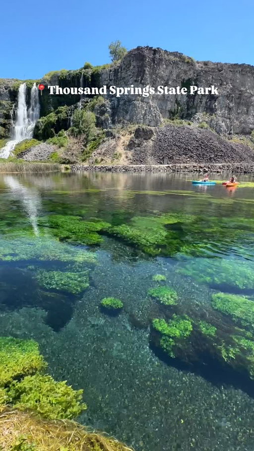 Is this the bluest water in Idaho?
Hidden away in the desert, this aquifer is breathtaking. 

Send to your summer adventure friend and follow @earthtosarahphoto to discover the most unique places around Idaho! (And beyond!) 

Idaho state parks cost $7 to visit for the day. You can see all of them nearby all for the one day pass! Locals can get the $10 state park pass for all of Idaho at the dmv too. 

📍 Thousand Springs State Park has a visitor center located in Hagerman, Idaho where you can find all the information you need on accessing this water. I also have a blog to guide you on this road trip, let me know if you’d like it! 

This specific waterfall and blue water river is flowing all around Ritter Island which opens Memorial Day (this weekend!) The water is very cold but so gorgeous!!!

Leave no trace always. No trash ever left behind. Be kind to those around you. It can get busy down here on popular days! Kayak and swim here but beware; the water is freezing cold! Stay safe and happy trails. 💙

#idaho #uniqueplaces #idahophotographer #visitidaho