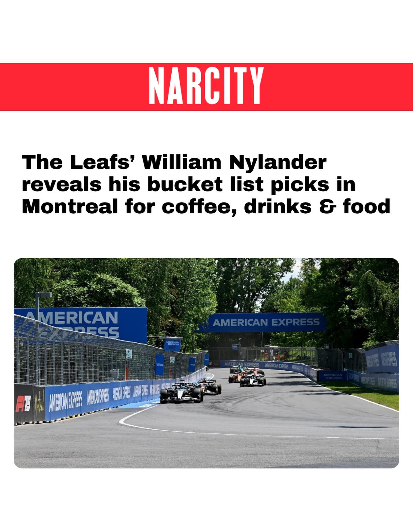 If you’re heading to Montreal for F1®, @williamnylander has you covered with these local spots to check out. 🏁

From coffee and cocktails to must-try food spots, these are the places catching his attention in Montreal – and bonus, they all accept Amex👀

Tap the link in @narcitycanada bio to learn more👈 #WithAmex @amexcanada 

📸 Courtesy of FORMULA 1 PIRELLI GRAND PRIX DU CANADA 2025

tinyurl.com/4tav6f2a