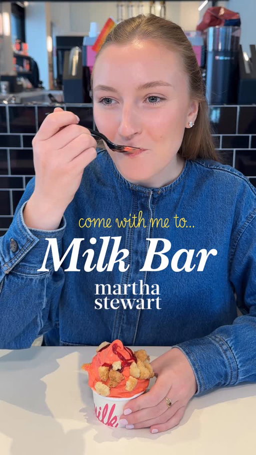 The treats in this NYC bakery are so iconic, they’ve graced the stage of The Martha Stewart Show. The founder of Milk Bar, Christina Tosi, appeared alongside our founder on a 2011 episode to bake her famous Cornflake Chocolate Chip Marshmallow Cookie. “As a forever-lifetime Martha fan, it was a dream come true.” This cookie is just one of the shop’s decadent desserts, which also include cake truffles, soft serve, and their namesake Milk Bar Pie. Head to the link in our bio to get the recipe and see more of Milk Bar’s classic treats.
