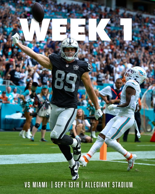 Just fast forward to Week 1 ⏩ 

#RaiderNation