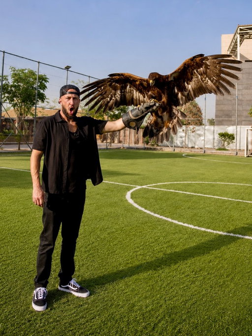 caught a big ass bird and opened my first burger spot in the same day