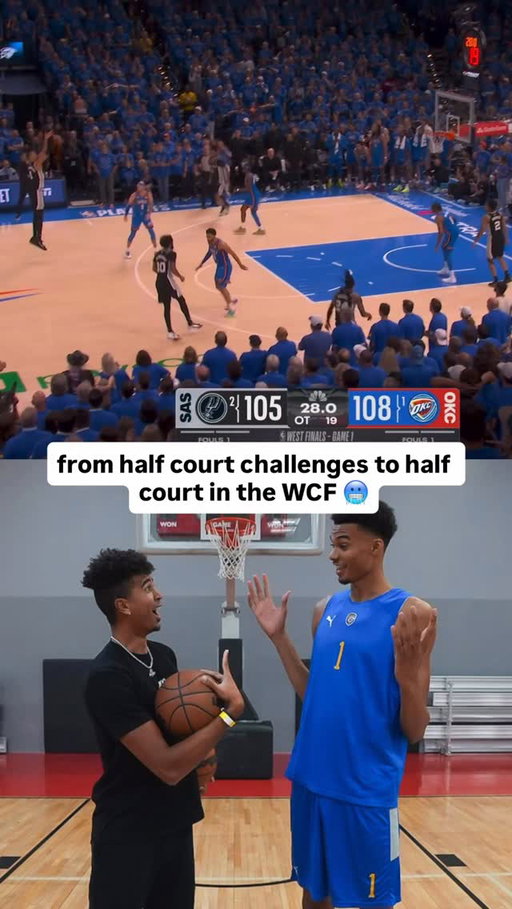 this was the moment I knew @wemby was different 👽 
Spurs/Thunder Game 2 tonight on NBC & Peacock
