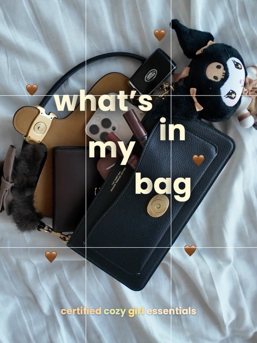 ‘what’s in my bag’ posts are SO back and I fully support this movement 🙂‍↕️ here’s everything I’ve been carrying around lately !! 👜✨

#whatsinmybag #cozygirl #techessentials #girlhood #coach