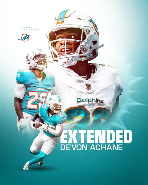 HIMMOTHY IS HERE TO STAY 😎

We have signed RB De’Von Achane to a contract extension through the 2030 season.