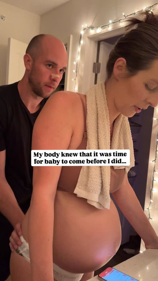 This was one of the coolest parts of labor for me- especially watching it back and realizing how instinctual everything was. 

In the middle of labor, I suddenly had this overwhelming urge to get down on my hands and knees. No one told me to do it- my body just knew. 

As soon as I was on my hands and knees, I realized how uncomfortable the bathroom floor was so I stood up, walked to the birthing tub and proceeded to start pushing. 

Shortly after, I was holding my baby in my arms. 

If you let it, birth has a way of letting your body just take over. 

If you’re preparing for birth and want to feel more informed and empowered, I put together a free birth guide with things I wish I knew before labor, postpartum prep, mindset tips, and more. 

Comment BIRTH & I’ll send it to you 🖤 (be sure your following or you won’t see the message!) 

#positivebirth #birthpreparation #birthplan #unmedicatedbirth #homebirth