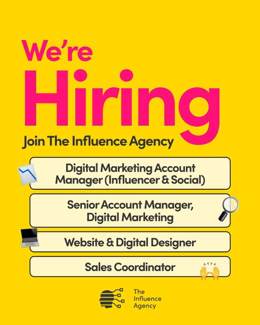 We’re hiring! 🚀💼

TIA is looking for talented people to join our team across account management, design, and sales. Think you’d be a great fit?

Comment JOIN to apply. 📄

#marketingagency #digitalmarketing #nowhiring