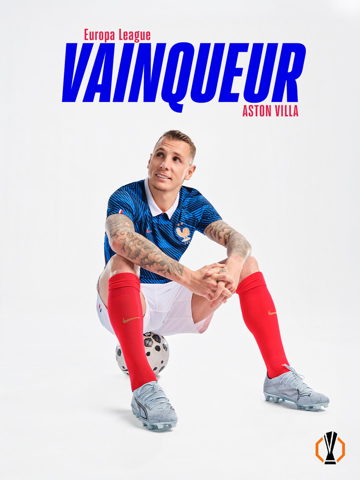 L’𝐄𝐮𝐫𝐨𝐩𝐚 𝐋𝐞𝐚𝐠𝐮𝐞 pour @lucasdigne 🏆

Notre latéral gauche remporte son premier titre avec @astonvilla 🏴󠁧󠁢󠁥󠁮󠁧󠁿 Félicitations Lucas 👏💙

@europaleague glory for Lucas Digne, who wins his first title with Aston Villa!