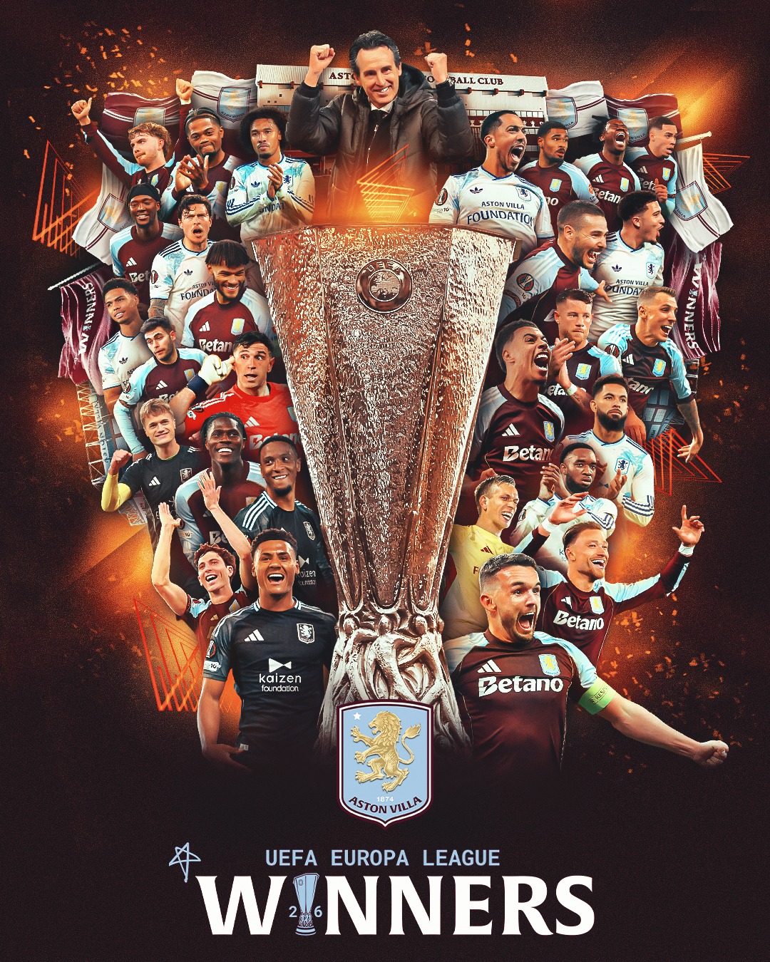 YOUR EUROPA LEAGUE WINNERS – ASTON VILLA! 😍