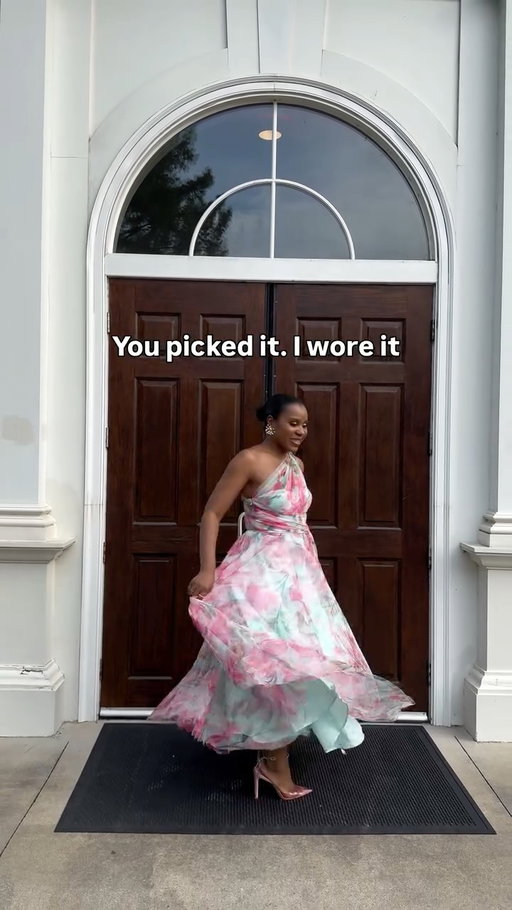 I let the internet dress me for a wedding and y’all did NOT disappoint 🥰🤍

You spoke and Option C won, the one shoulder dress by @hutch_design and honestly? You were RIGHT. I felt so good in this one.

Thank you for over 2,000 comments across Instagram and Facebook. I read them, I felt the love, and I showed up for y’all. This is why I love this community so much. 🤍
Linked in my profile under SHOP. Size 4/S, runs true to size.

Wedding Guest, Summer dress, tulle dress 
#WeddingGuest #WeddingGuestDress #SummerDress