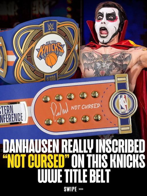 The perfect memorabilia addition for a @nyknicks fanhausen 👀 

Bid on our @danhausenad signed & inscribed @wwe NBA Legacy Title Belt now on @fanatics & @wweshop until Wednesday, May 27th! 😤