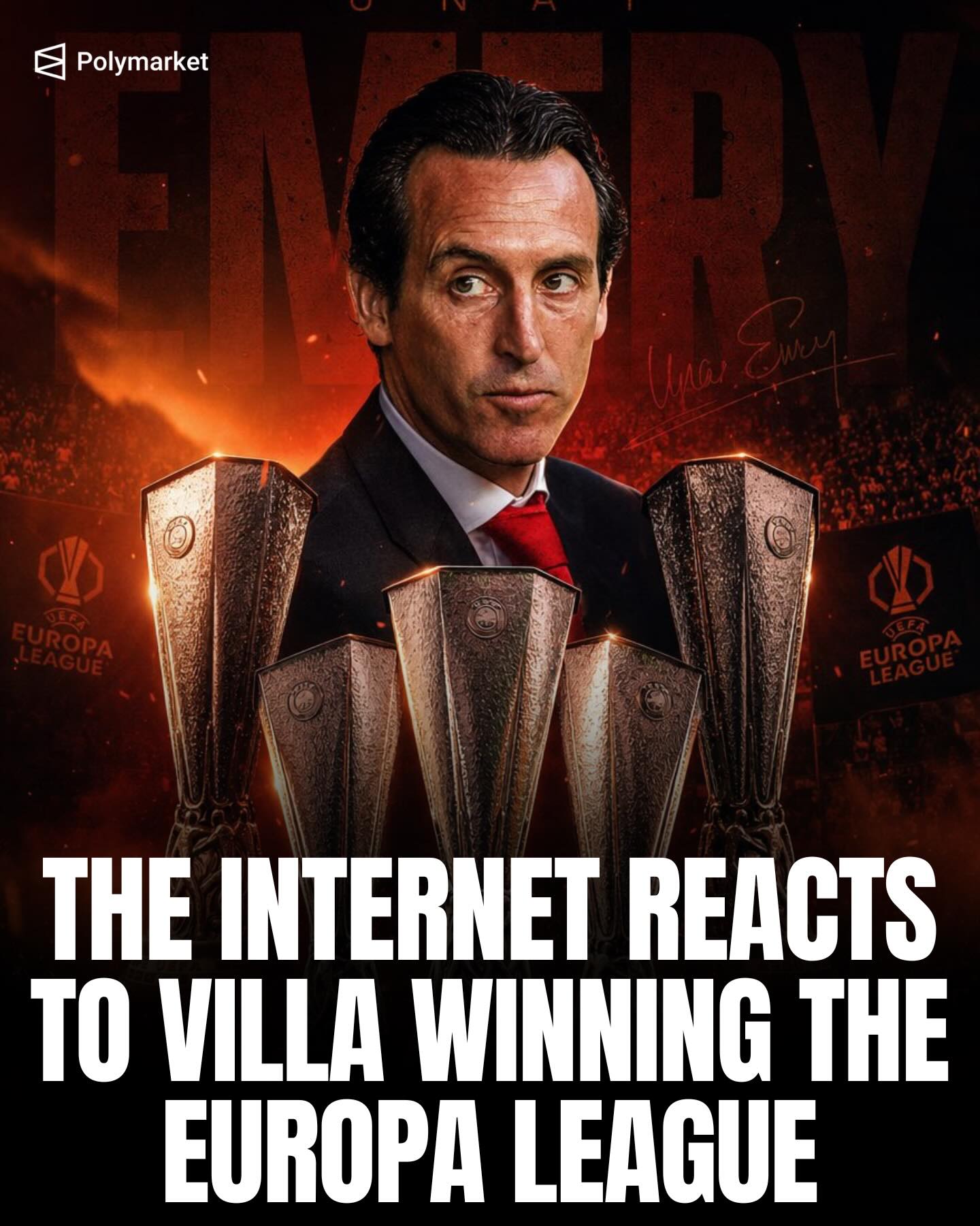 The internet reacts to Aston Villa winning the Europa League 🏆