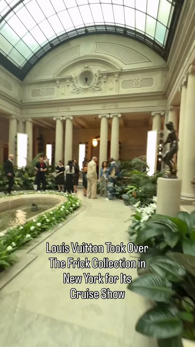 @louisvuitton has taken over New York City’s @frickcollection for its Cruise 2027 show 🖼️