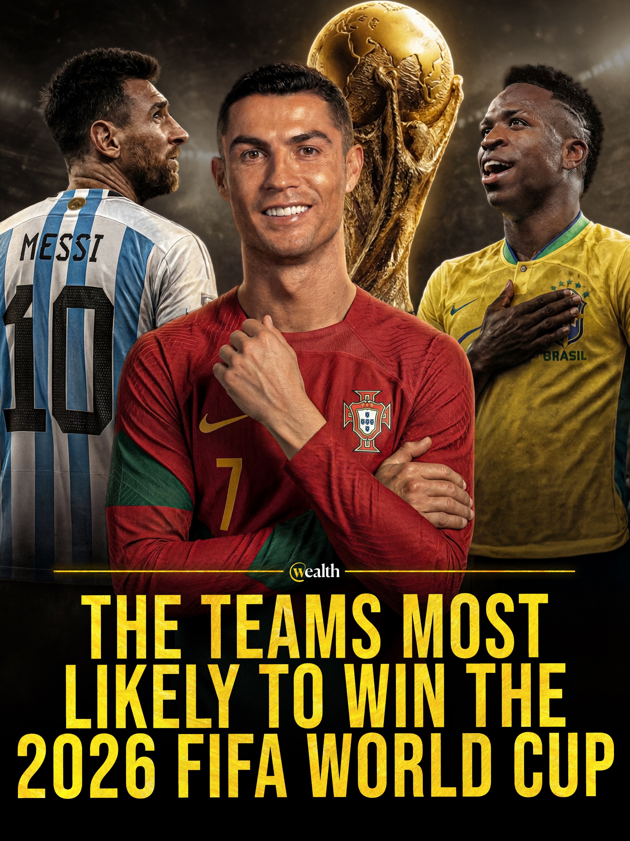 The World Cup race Is already tight 🏆

The 2026 World Cup is the largest version in tournament history, with 48 teams playing across North America. The new format featurea 104 matches, giving more countries a shot while making the road to the trophy longer.

France, Spain, England, Brazil, Argentina, and Portugal are already shaping the early conversation, with @Polymarket showing that elite teams will make this a tight race even before the first whistle. 

#PolymarketPartner #WorldCup #FIFA #Football #Sports