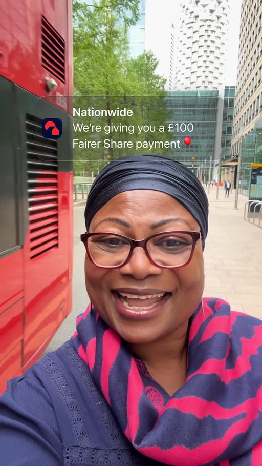 The notification we’ve all been waiting for…🎈

Fairer Share payment T&Cs apply. Qualifying current account and either qualifying savings or mortgage were required on 31/03/26. Payment to be made between 10 and 30 June 2026. Future payments depend on financial performance. Visit nationwide.co.uk/fairer-share