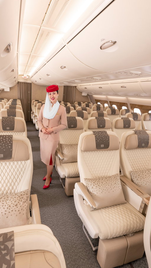 Our Two-Class A380 has received an upgrade. 💎✈️

Introducing the brand new Three-Class Emirates A380, featuring our highly sought-after Premium Economy in 2-3-2 layout on the upper deck, and refreshed interiors in all cabins.

What about our Premium Economy seat tempts you the most? 💺

#Emirates #FlyBetter