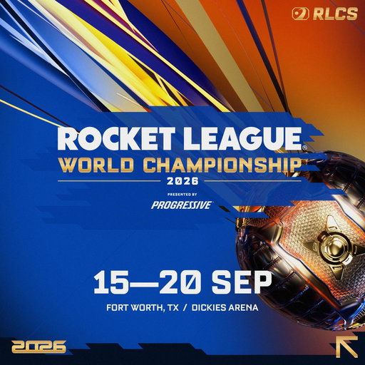 The Rocket League World Championship.
Dickies Arena, Fort Worth, TX.
September 15-20, 2026.