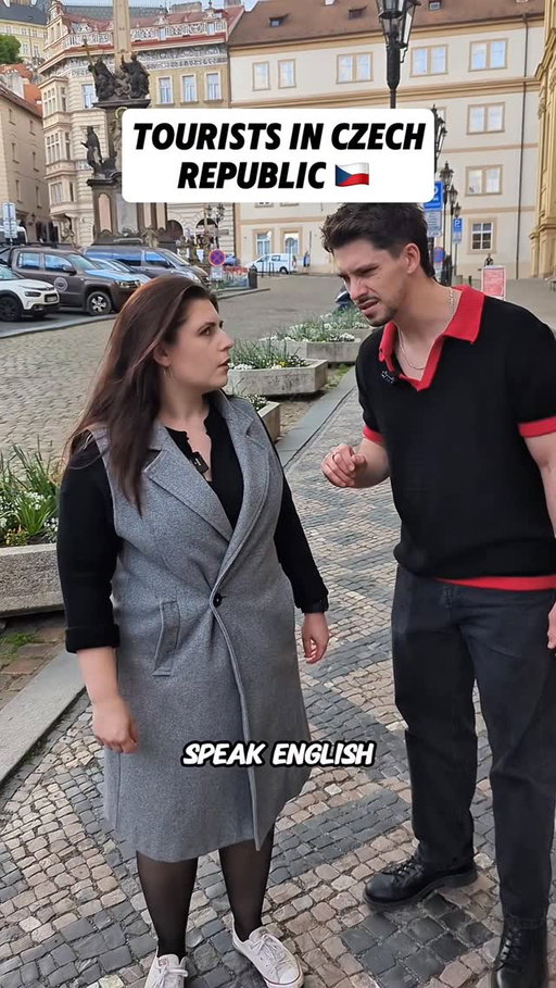 Nobody speaks English in Prague 🇨🇿😅

I am doing a stand-up comedy show @metrocomedyclubcz on Saturday May 23! @thegrantichrist will be m/c. Tickets in my bio! 

Video also featuring @veronikarezkova ! 

#prague #czech #canada #american #czechrepublic