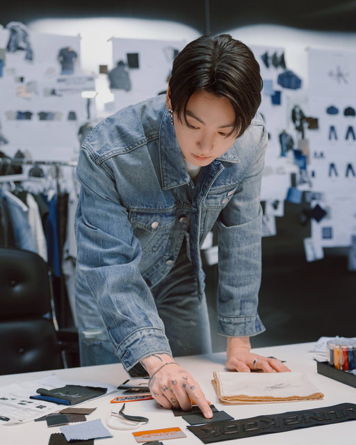 Calvin Klein icons reimagined by @mnijungkook. ​
​
Biker-inspired details and custom CKJK hardware. 
​
Take a closer look at the details. Watch the full video on YouTube.