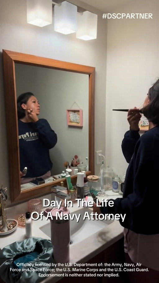 As you all know, I love maintaining my femininity while still looking put together in uniform, and I love brands that help me do both while also giving me a chance to unwind after hectic days at the office. That’s why I’m so grateful for Dollar Shave Club! Not only do they help me feel confident and polished, but they also turn my evening routine into a little moment of relaxation after long days as a Navy JAG. I also really appreciate their outward support of servicemembers and the military community!
If you’ve been wanting to upgrade your routine, definitely check out both their military collection and women’s line. The products are genuinely so fun and make everyday routines feel a little more personal. 🫶🏽 @dollarshaveclub 
 #navyjag #miltok #navy #DSCPartner #ad