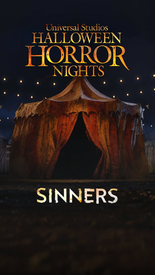 Just announced: Sinners is coming to Universal Studios Halloween Horror Nights. In this haunted house, you’ll experience the award-winning original horror film in a whole new way at this can’t-miss Halloween event. Tickets and packages on sale now.