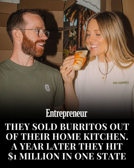 Hank Murphy spent over a decade perfecting a bean and cheese burrito that could be sold frozen — then sold the first 120 out of his home kitchen for less than $800. 

He and his wife Sam built a $1M business in their first full year, with zero paid marketing and a community of 240K followers built entirely in public. 

This is the story of @bad.hambres.